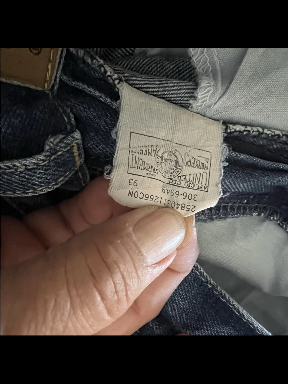 Vintage Lee Mom Jean Made In USA High Waist Pleated Tapered Leg Blue 80s Size 14 - Picture 7 of 9
